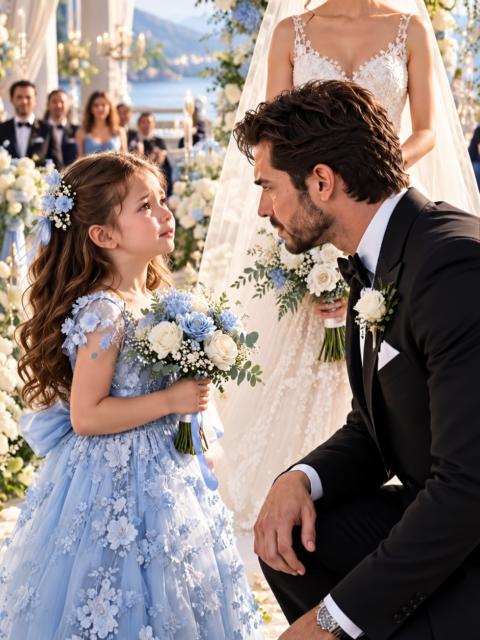 “Am I Still Your Princess?” A Flower Girl’s Question Stopped the Wedding — Then Her Drawing Made the Bride’s Hands Start Shaking