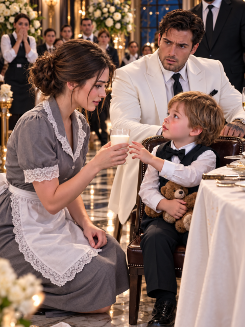 She Knelt Beside the Mafia Boss’s Screaming Son With a Glass of Warm Milk — What Leo Did With His Hand Next Left Rico Moretti Speechless
