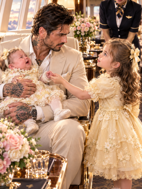 “Please, Somebody, Tell Me How to Make Her Stop Crying.” A 4-Year-Old Hummed the Billionaire’s Baby to Sleep — Then Whispered Something Every Adult on the Plane Had Missed