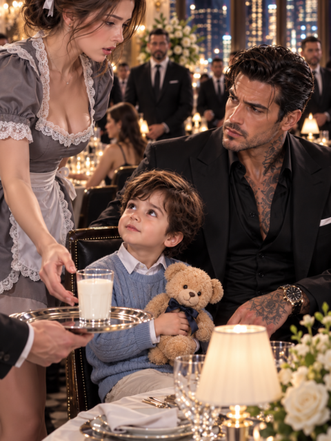 I Knelt Beside a Mafia Boss’s Screaming Son With a Glass of Milk — Then His Fake Fiancée Arrangement Put Me Face to Face With the Man I Watched Kill Someone