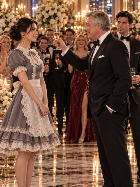 “Go Ahead. Laugh.” A Billionaire Dared the Hotel Maid to Dance for His Five Hundred Guests — Then Her First Turn Silenced the Orchestra, and His Son Went Pale With Fear