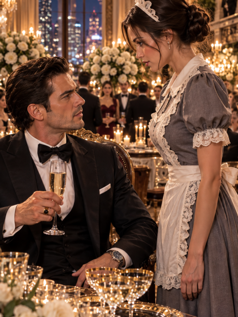 “Fifty Thousand Dollars If You Can Actually Dance.” The Mafia Boss Humiliated the Maid — Ten Minutes Later, She Walked Down the Staircase as the Owner of His Hotel, and His Dead Brother’s Voice Came Through the Speakers