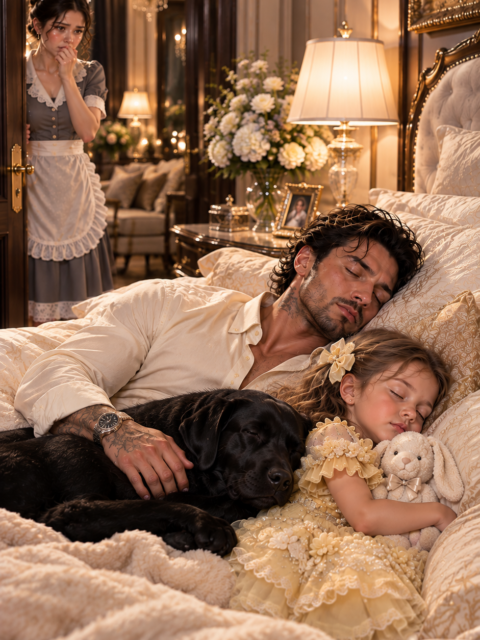 “Because the Man Who Knocks on My Window Only Comes When Mama Is Working Late.” My 5-Year-Old Borrowed the Mafia Boss’s Ninety-Pound Guard Dog — Then Something Moved Inside the Mansion Walls