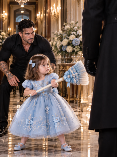 “Leave My Papa Dante Alone, or I’ll Hit You With My Broom!” A Three-Year-Old Faced Three Armed Men for the Mafia Boss… Then Pointed at the Real Killer